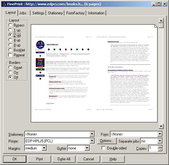 FinePrint Screen shot